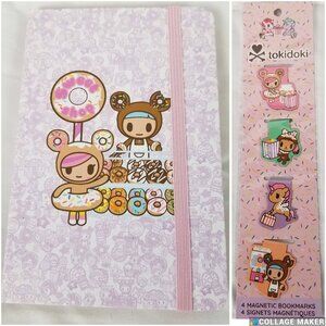 Tokidoki Mini Notebook Donutella Sweet Shop DSS Hard Cover Journal Bookmark Lot